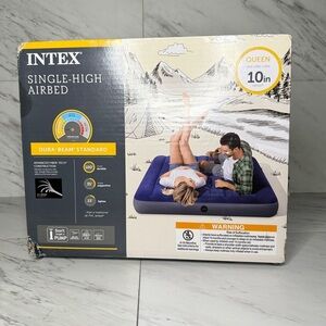 NEW Intex Dura-Beam Standard Queen Air Mattress 10" Inflatable Bed